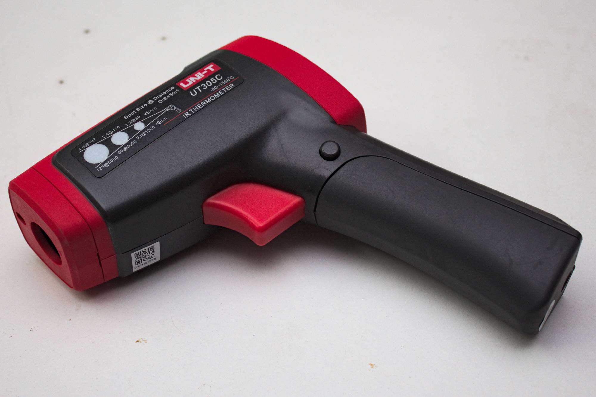A UNI-T handheld non-contact infrared thermometer