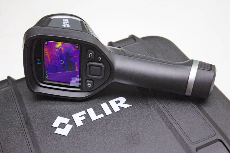 A FLIR Handheld Thermal Imaging and Measurement Camera